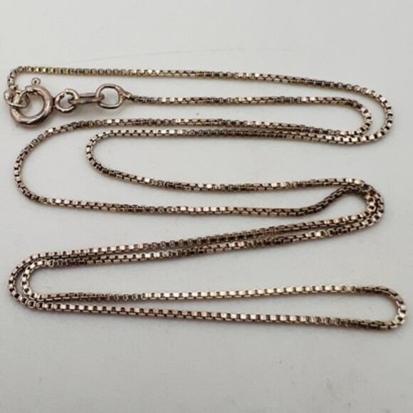 Sterling Silver Teacup Charm Pendant Necklace Italy Box Chain - Picture 9 of 11